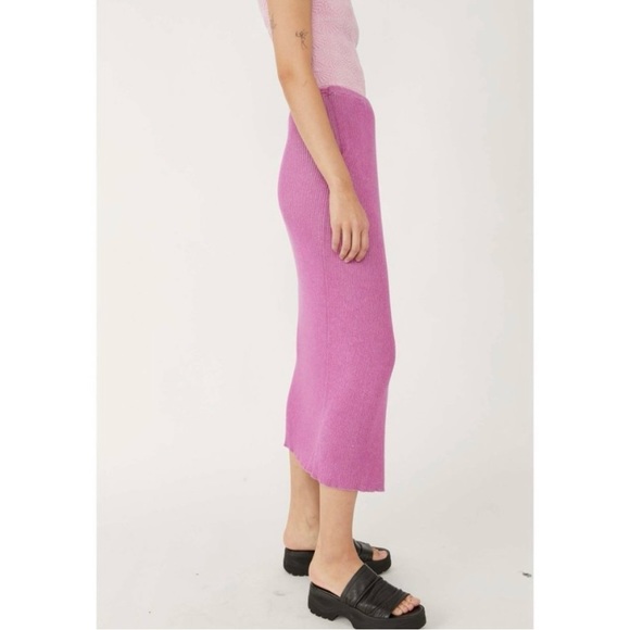 Free People Borderline Midi Skirt /
Orchid Combo - Picture 2 of 5
